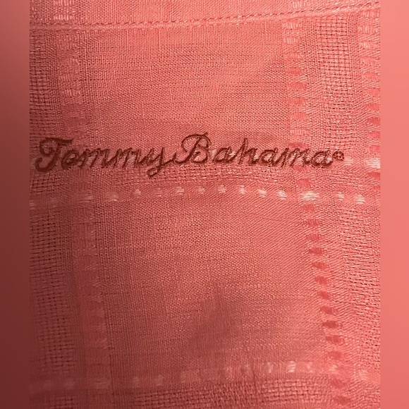 Tommy Bahama Light Melon Coral Linen Short Sleeve Shirt XXL - Picture 5 of 6